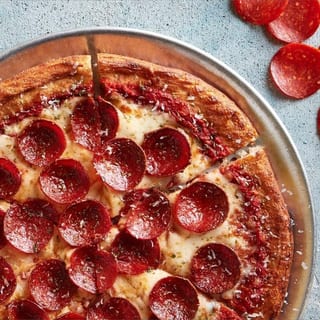 Personal 1-Topping Pizza + Fountain Soda Lunch Special